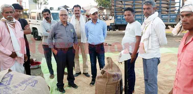 गेहूं उपार्जन केंद्रों पर व्यवस्थाओं का निरीक्षण जारी, एसडीएम सोहागपुर ने किया माँ रेवा वेयरहाउस का निरीक्षण