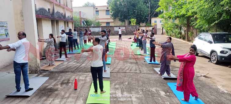 अंतर्राष्ट्रीय योग दिवस 2025: शासकीय कन्या महाविद्यालय में किया गया आयोजन